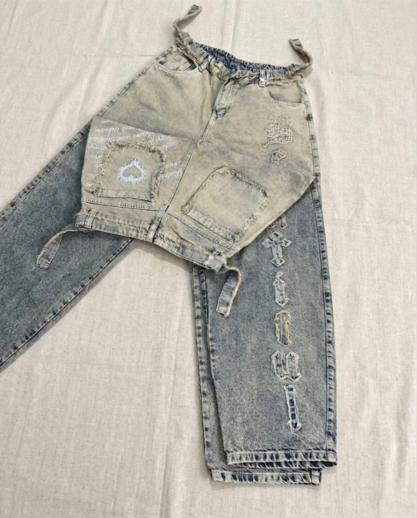 Jeans con bordados