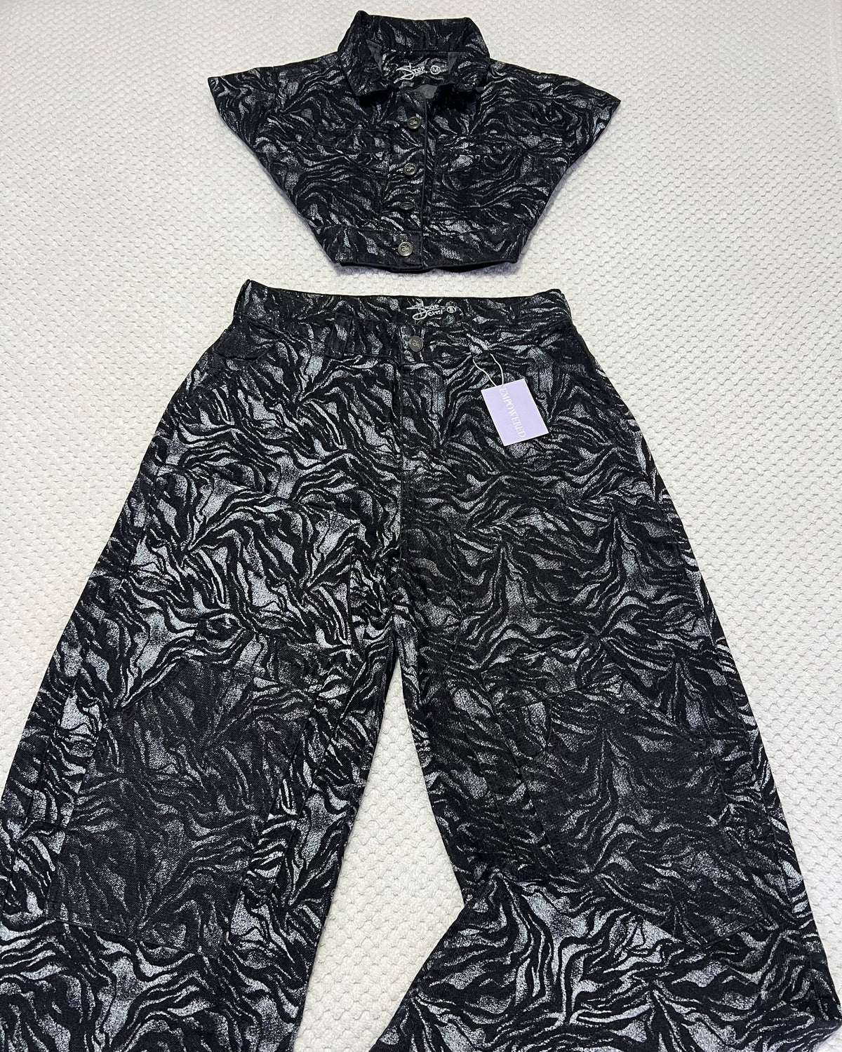 Conjunto Black Abstract