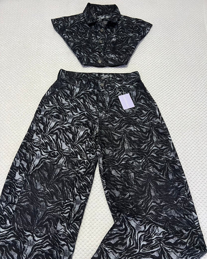 Conjunto Black Abstract
