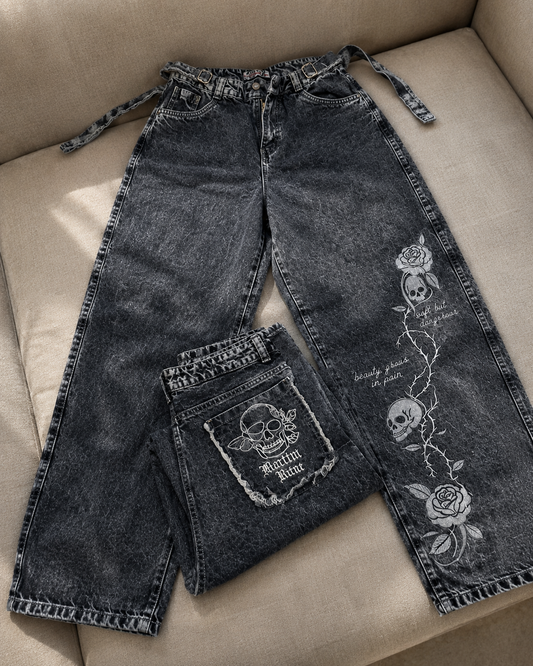 Jeans con bordados