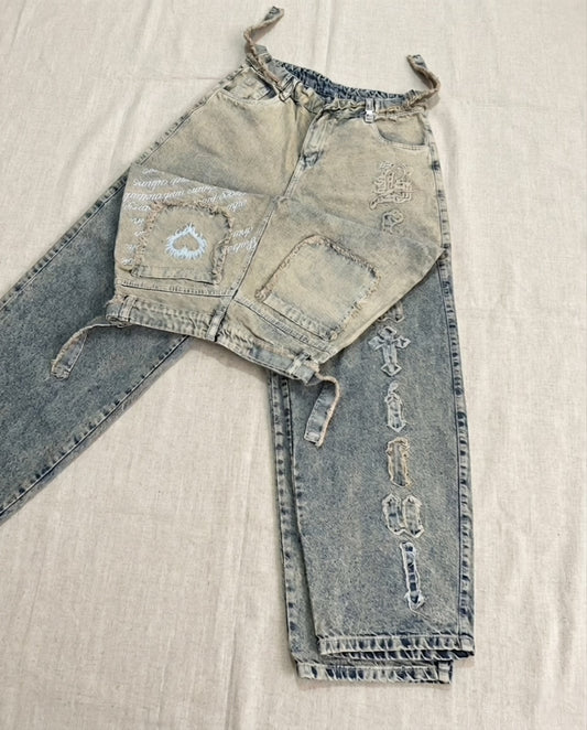 Jeans con bordados