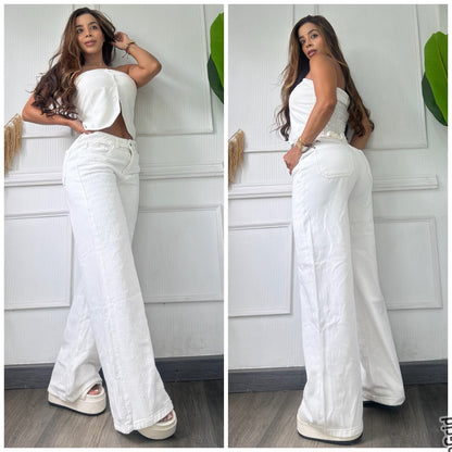 Pantalón Ivory Wide Leg