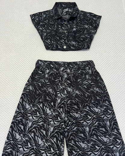 Conjunto Black Abstract